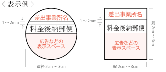 料金 別納 郵便